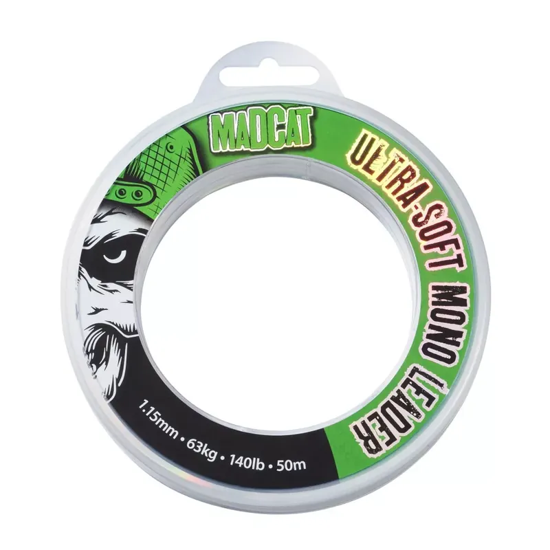 MADCAT ULTRA-SOFT MONO LEADER 50M 1.15MM 140LBS - Fishinglan Gereduceerde Prijs