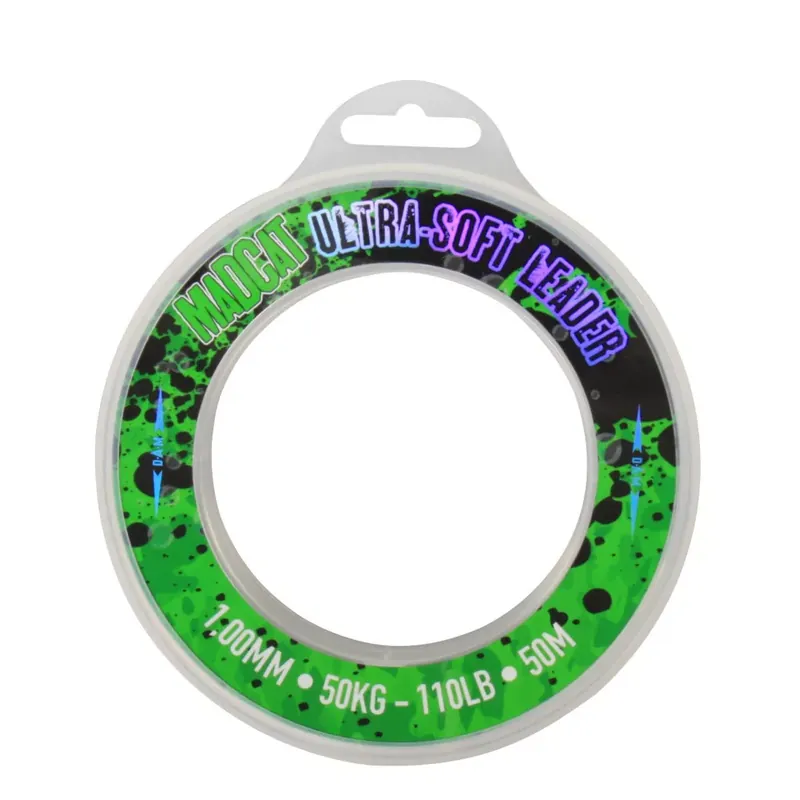 Voordeelprijs MADCAT ULTRA-SOFT MONO LEADER 50M1.00MM 50KG TP - Fishinglan