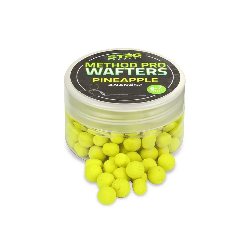 Gereduceerde Prijs Stég Method PRO Wafters 6-7mm 15g Pineapple