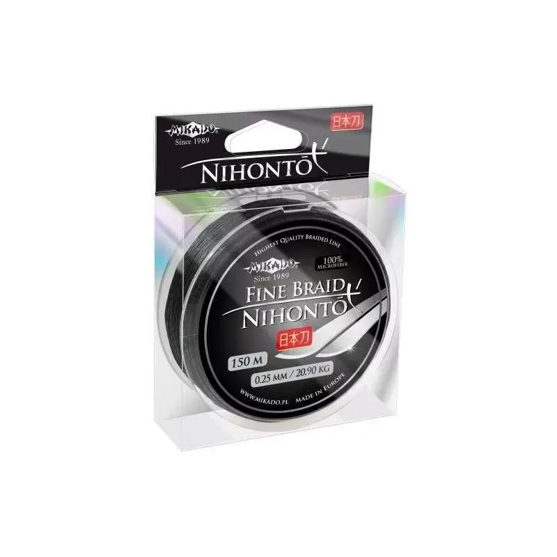 Mikado Nihonto Fine Braid 0.10mm 15m Fonott Előkezsinór - Fi Express Levering