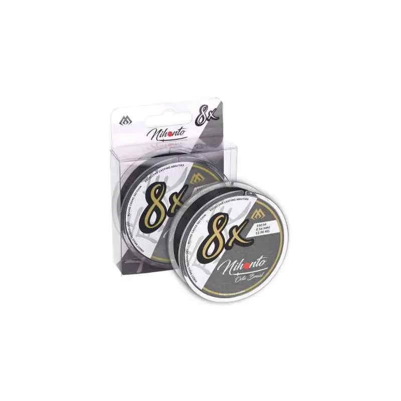 Aanbieding Mikado Nihonto Octa Braid Fekete 0,26mm 150m - Fishingland.h