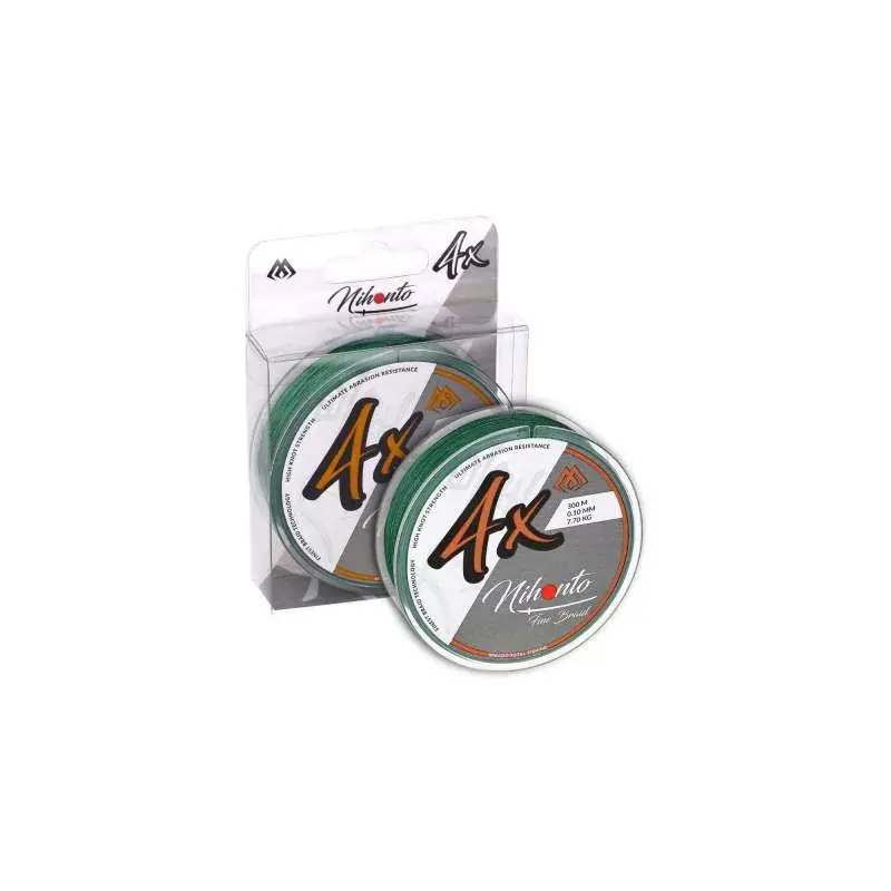 Beperkte Voorraad Mikado Nihonto Fine Braid Zöld 0.20mm 300m