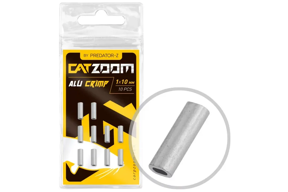 PredatorZ Catzoom krimpelő hüvely, o1x10 mm, 10 db - Fishing Meest Verkocht