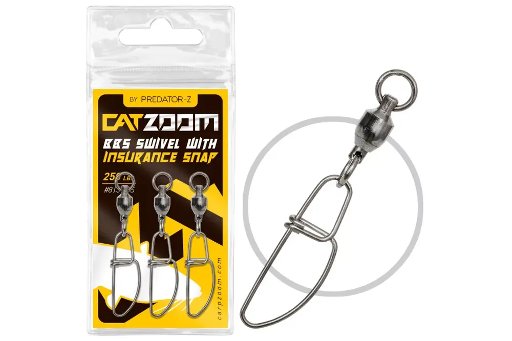 Aanbieding PredatorZ Catzoom csapágyas harcsázó forgókapocs 250 lbs, 8