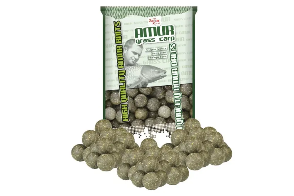 Carp Zoom Amur-Grass Carp Boilie horogcsali, 20 mm, fűszeres Direct Beschikbaar