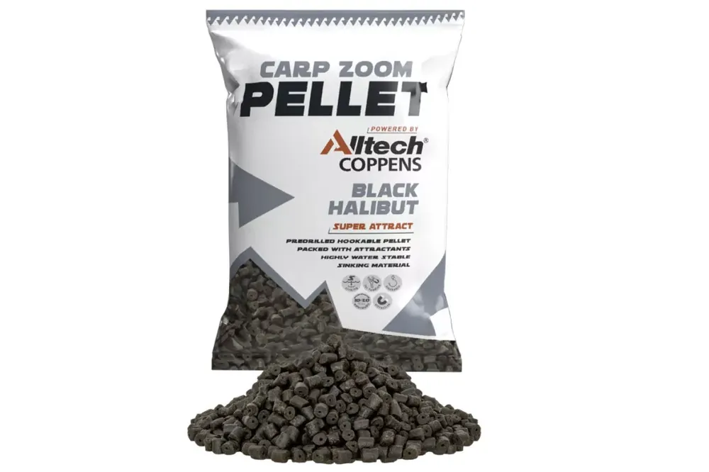 Veilige Betaling Carp Zoom Black Halibut Pellet, 20 mm, halibut, 800 g - Fish