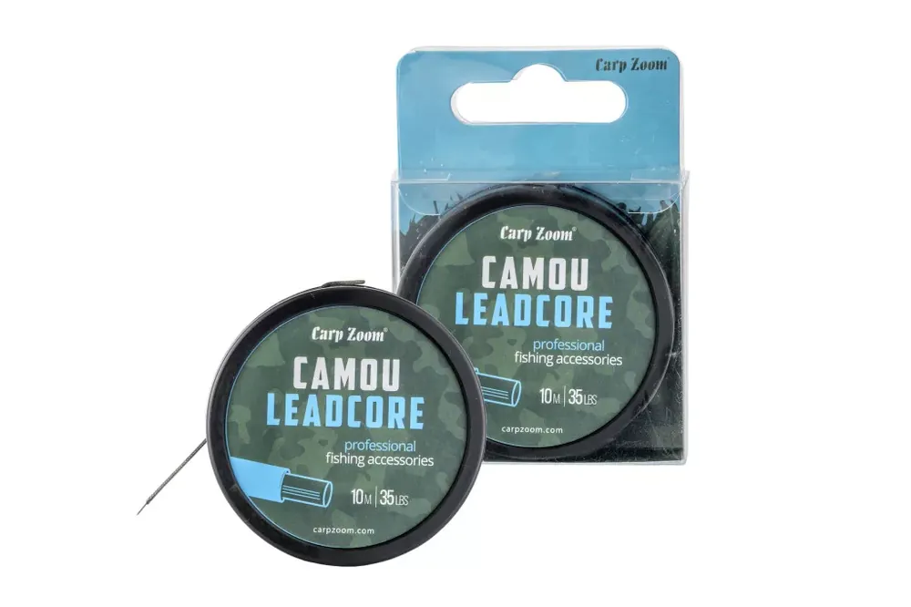 Voordeelprijs Carp Zoom Camou ólombetétes előkezsinór, 10 m, 35 lb, terepm