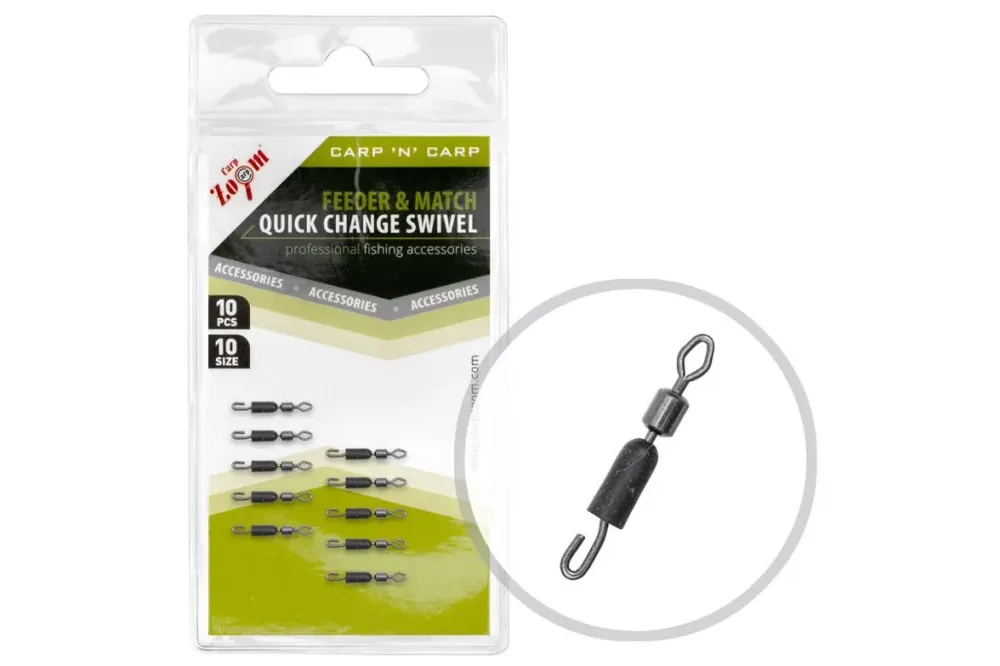 Carp Zoom Feeder és match gyorskapocs, 12, 10 db - Fishingl Laatste Kans