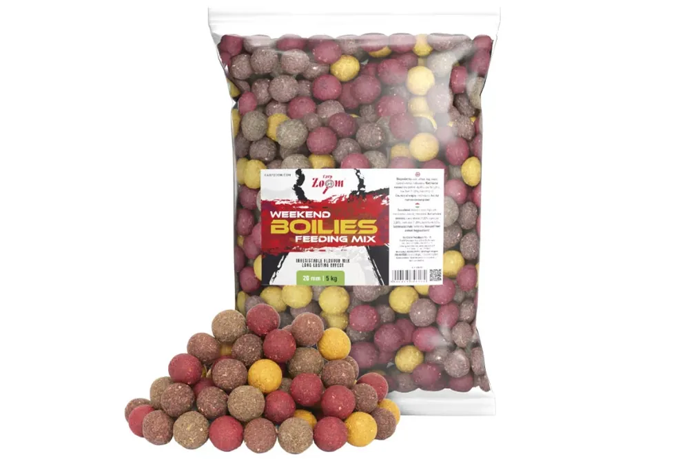 Exclusieve Aanbieding Carp Zoom Weekend Boilies Feeding Mix etető bojli, 20 mm, Ve