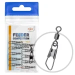 Nieuw Feeder Competition Feeder forgókapocs, 12, 10 db - Fishingl