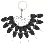 Rechtstreeks Van De Fabrikant PredatorZ Kúpos gumi stopper fekete, o8x10 mm, 20 db - Fishi
