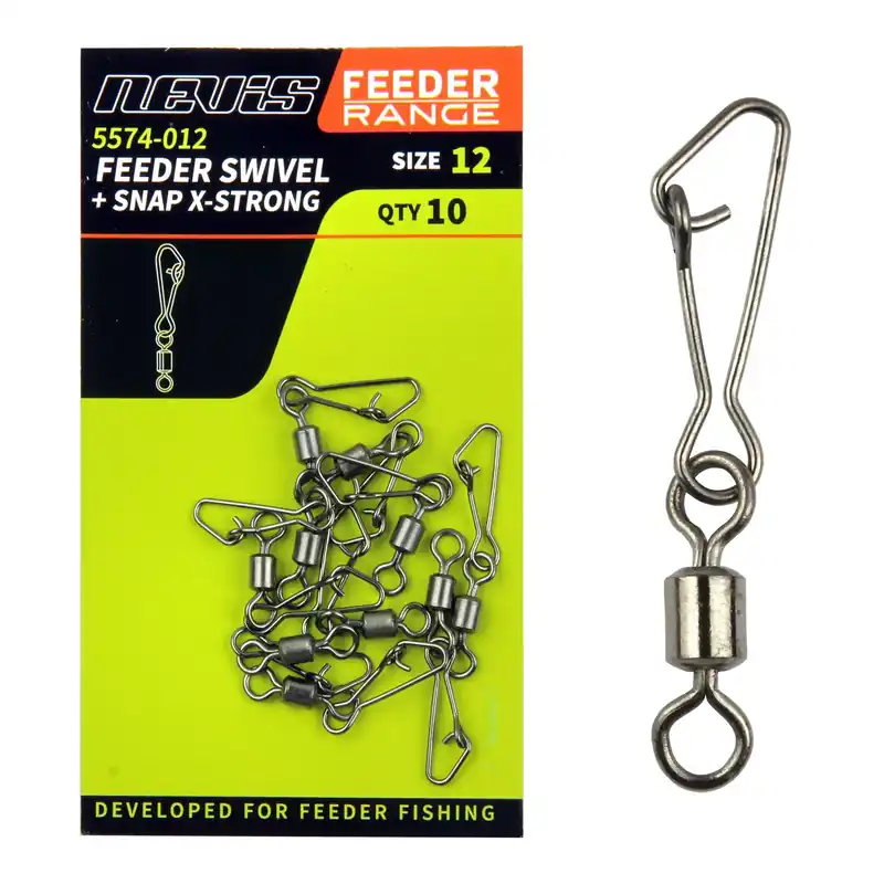 Speciale Aanbieding NEVIS Feeder forgókapocs 12-es 10db/cs