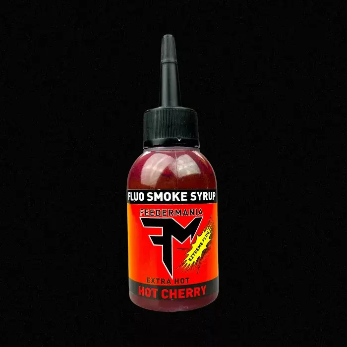 Merkproduct FEEDERMANIA EXTREME FLUO SMOKE SYRUP HOT CHERRY 75 ML - Fish
