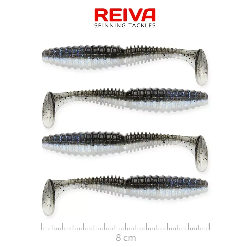 REIVA Zander Power Shad 8cm 4db/cs (Magic Fish) - Fishinglan Express Levering