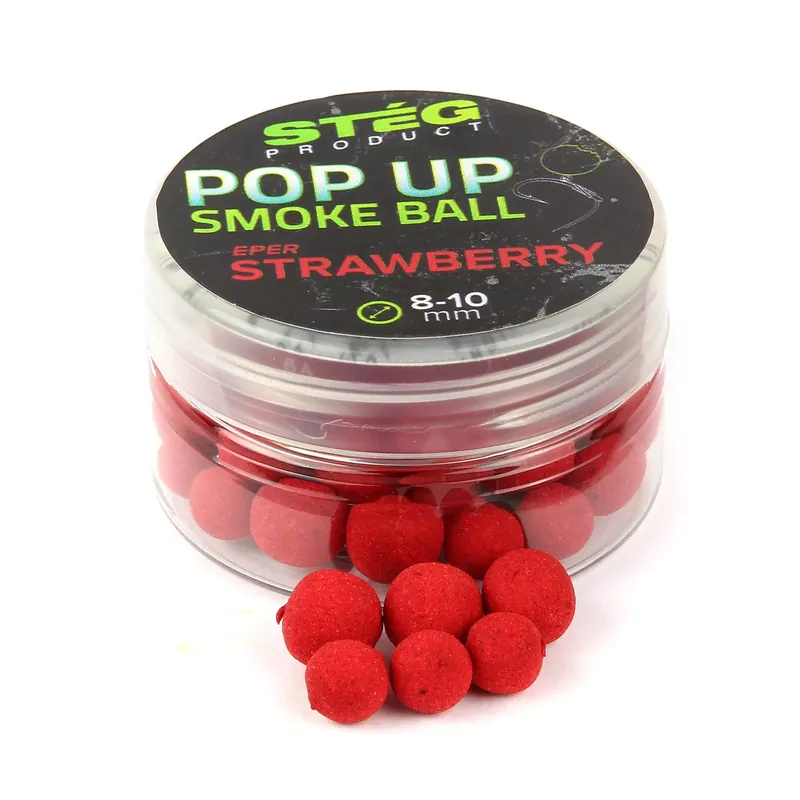 Stég Pop Up Smoke Ball 8-10mm 10g Strawberry - Fishingland.h Fabrieksprijs