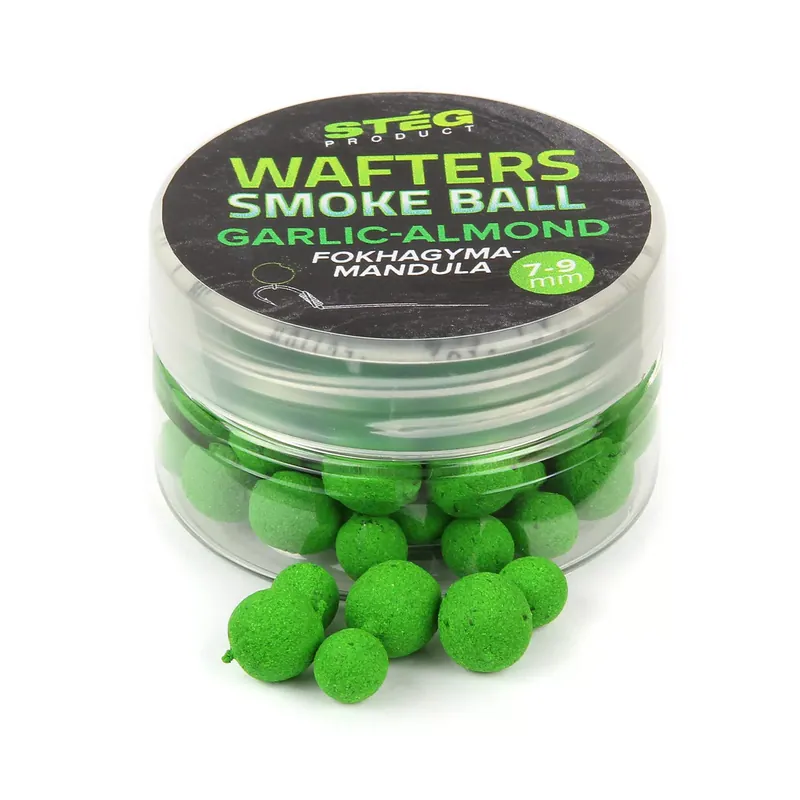 Stég Wafters Smoke Ball 7-9mm 15g Garlic-Almond - Fishinglan Direct Verzonden