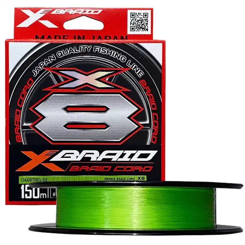 YGK X-BRAID Braid Cord X8 PE 0.3 3,6kg 150m Chartreuse - Fis Lage Kosten