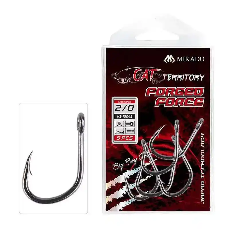 Aanbieding Mikado Cat Territory Forged Force No. 2/0 Harcsázó Horog - F