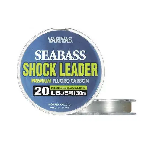 VARIVAS SEA BASS SHOCK LEADER FLUOROCARBON 30m 0.330mm 16lb Koopje
