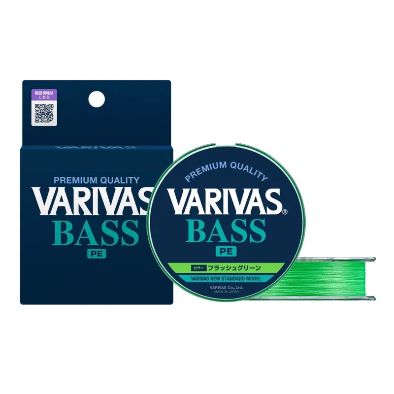 VARIVAS BASS PE X4 150m 0.6 0.128mm 10lb Flash Green - Fish Uitverkoop