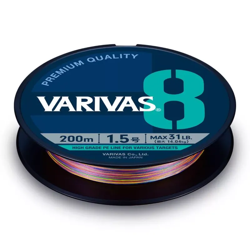 VARIVAS PE 8 MARKING EDITION 150m 1.2 0.185mm 23lb Vivid 5 Goedkoop