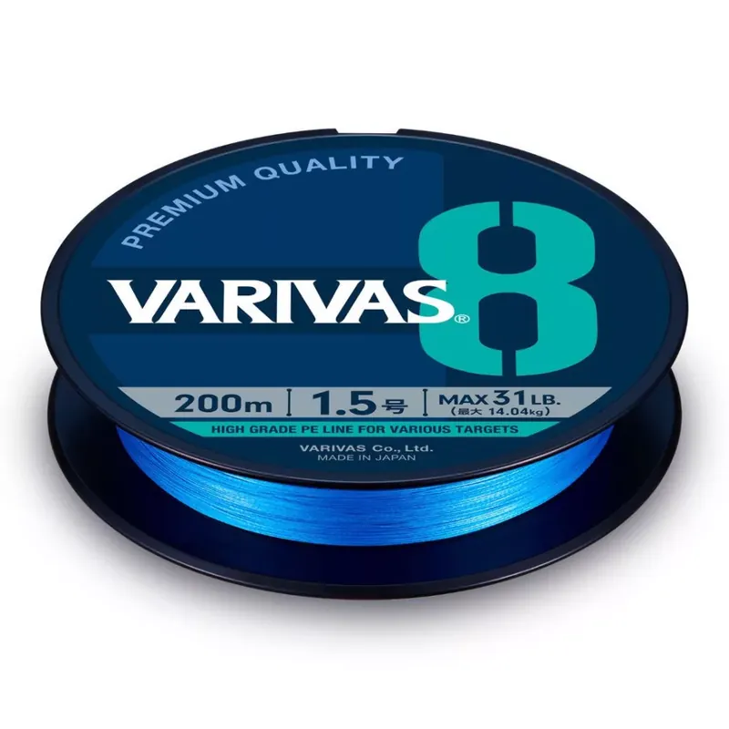 Fabrieksprijs VARIVAS PE 8 BLUE EDITION 150m 2.0 0.218mm 37lb Fluo Ocean