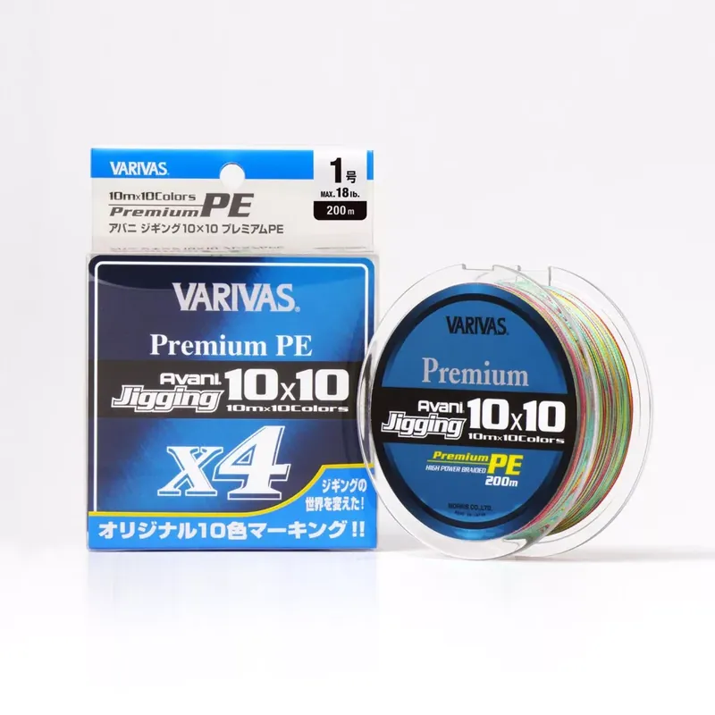 VARIVAS AVANI JIGGING 10x10 PREMIUM PE X4 200m 1.5 25lb 10m Meest Verkocht