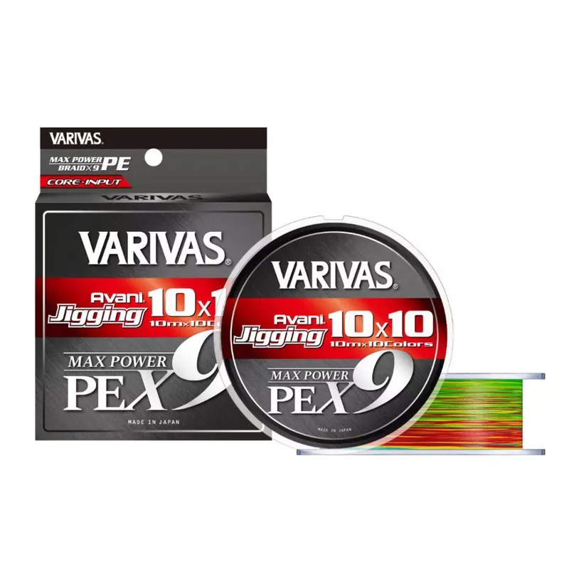 Goedkoop VARIVAS AVANI JIGGING 10x10 MAX PE X9 200m 1.2 0.185mm 25lb