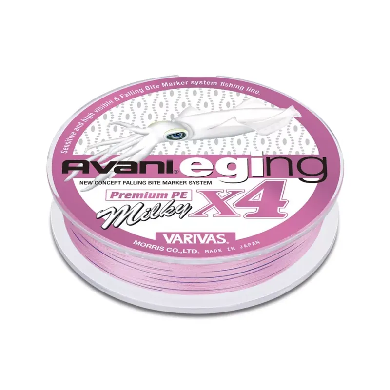 VARIVAS AVANI EGING PREMIUM PE X4 150m 1.0 18lbs Milky Pink Tijdelijk Beschikbaar