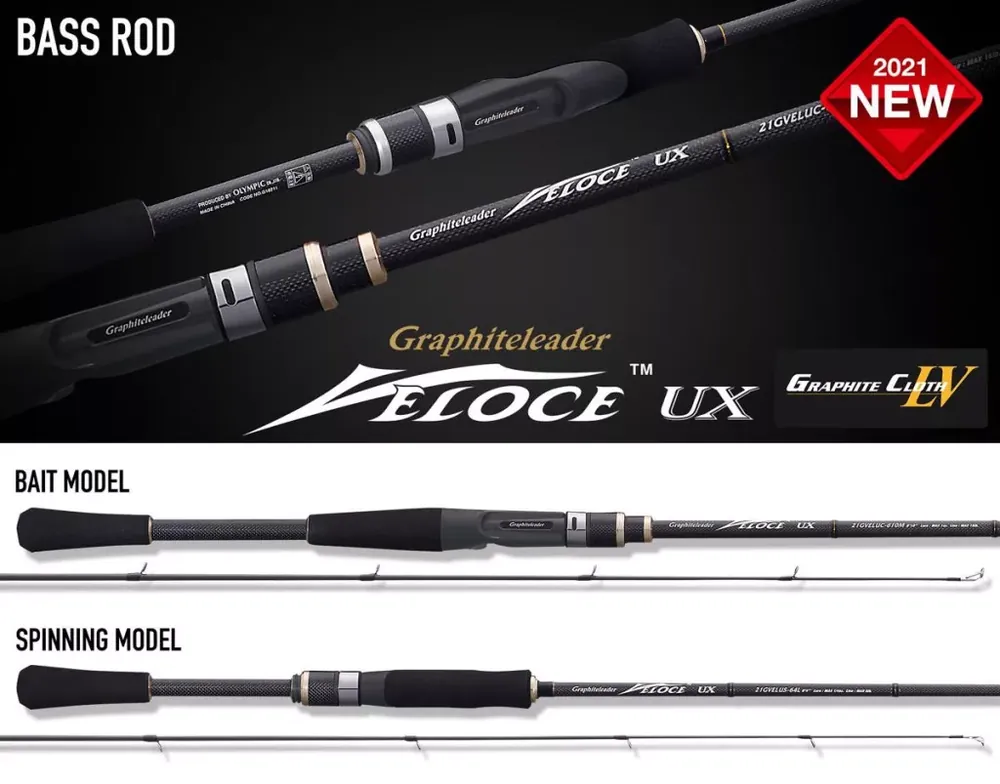 Graphiteleader VELOCE UX 21GVELUS-611H-PF R-Fast 2.11m 3/4oz Laatste Versie