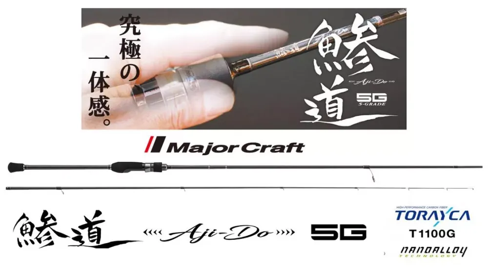 MAJOR CRAFT AJI-DO 5G AD5-S832FC FAST 2.51m 3-24gr - Fishing Express Levering