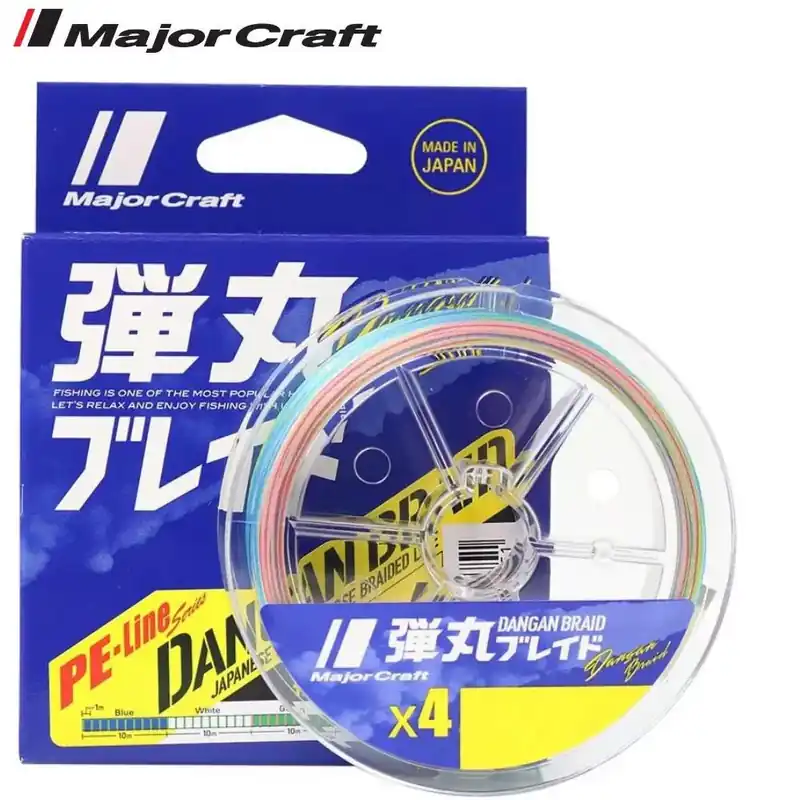 Populair MAJOR CRAFT DANGAN BRAID X4 300m 3.0 40lb Multicolor - Fish