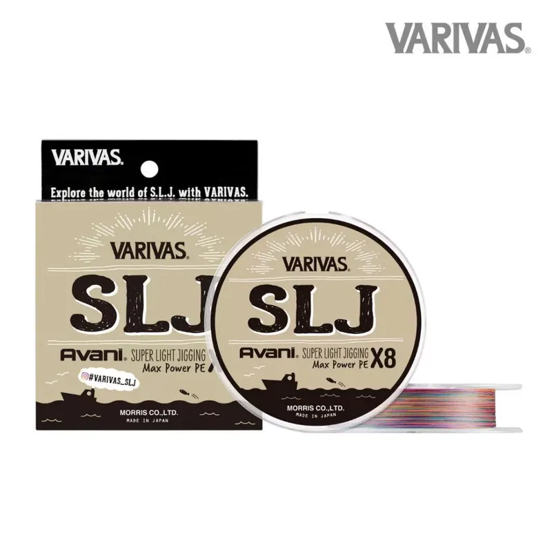 Direct Beschikbaar VARIVAS AVANI SLJ SUPER LIGHT JIGGING MAX POWER PE X8 150m