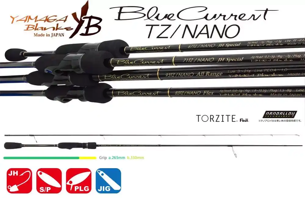 YAMAGA BLUE CURRENT 71TZ NANO 2.175m 7gr Fuji Titanium Torzi Voordeelprijs