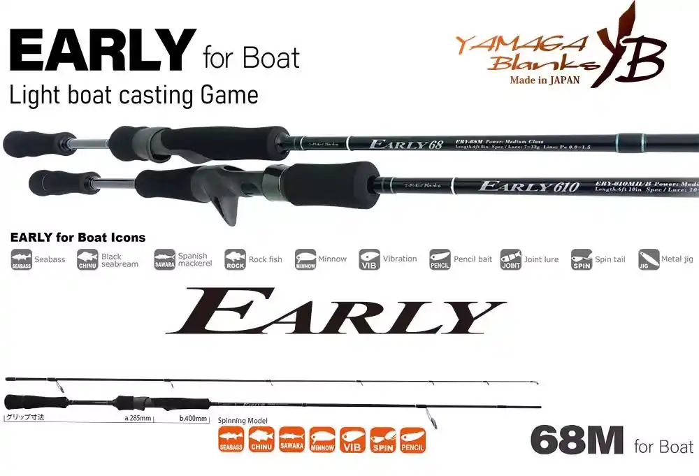 YAMAGA EARLY BOAT 68M 2.055m 7-32gr Betrouwbaar
