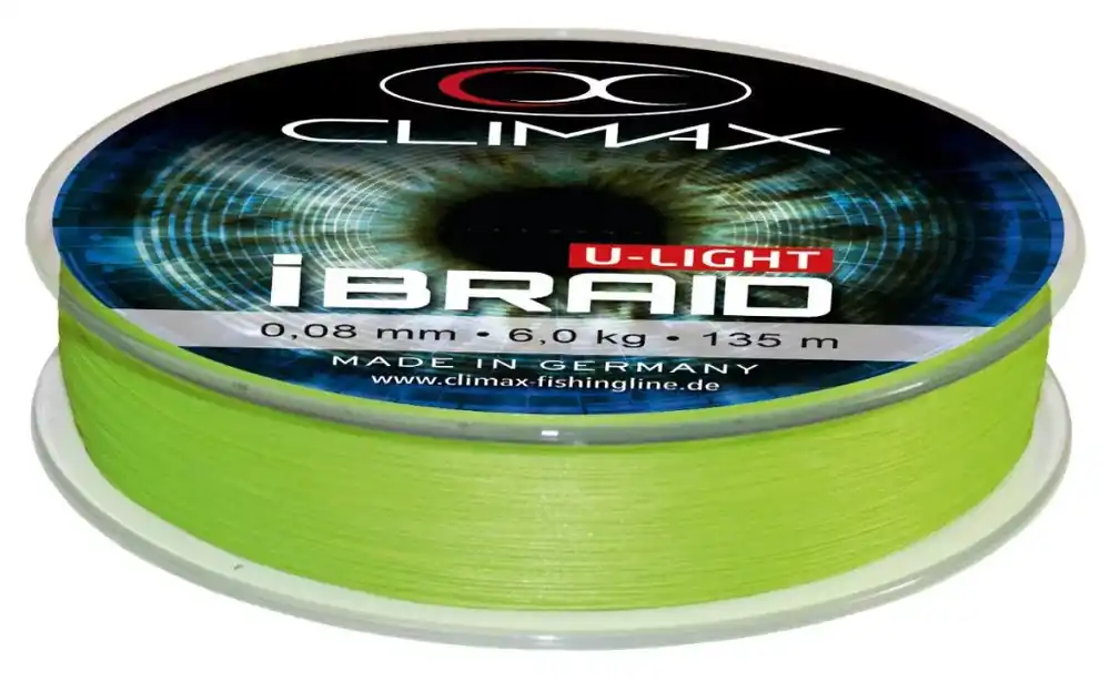 Speciale Aanbieding CLIMAX iBRAID U-LIGHT CHARTREUSE 135m 0.08mm 6.0kg - Fishing