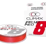Veilige Betaling CLIMAX iBRAID NEO X8 FLUO RED 135m 0.12mm 8.5kg - Fishinglan