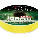 Aanbieding CLIMAX iBRAID DIVE SINKING FLUO YELLOW 135m 0.12mm 5.0kg - F