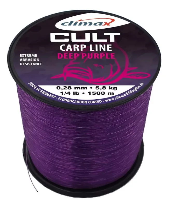 Aanbieding CLIMAX CULT CARP DEEP PURPLE MONO 1000m 0.40mm - Fishingland