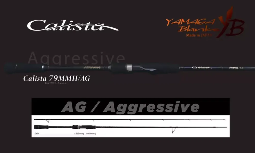 YAMAGA CALISTA 79MMH/AG AGGRESSIVE 2.38m 35gr Fuji Titanium Lage Kosten