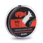 Spomb Braided Leader 22kg 50lb 50m black Direct Beschikbaar