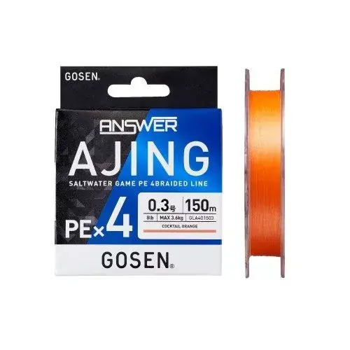 Gosen Answer Ajing PE X4 - PE 0.2 - 150m - 0.074mm - Cocktai Lage Kosten