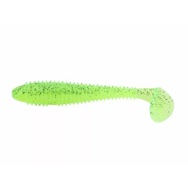 Seizoensaanbieding KEITECH FAT Swing Impact 4.3" - Lightning Chartreuse 6d