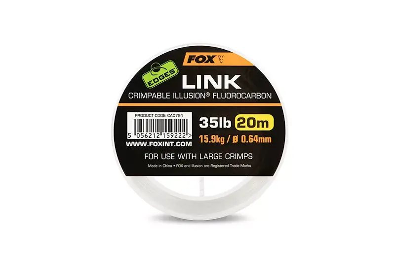 Uitverkoop Fox Edges Link Illusion Fluorocarbon 0.53mm 25lb 20m - Fishi