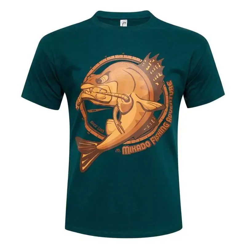 Weekendaanbieding Mikado Fishing Adventure Zander Póló XXL