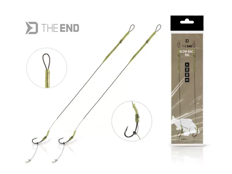 Delphin THE END Blow Back Rig / 2 db 20cm/25lbs/ 8 - Fishing Betaalbaar