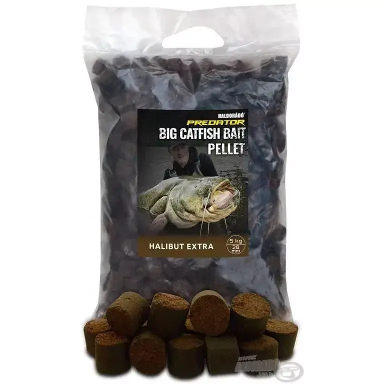 HALDORÁDÓ Catfish Bait Pellet 28 mm - Halibut Extra 5 kg 5 k Superprijs