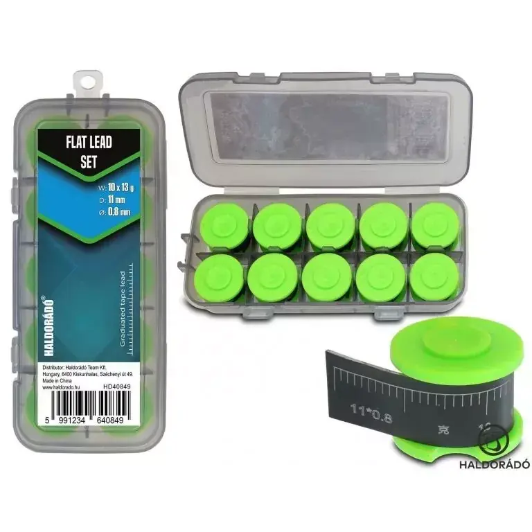 HALDORÁDÓ FLAT LEAD SET - hajlítható ólom lapka szett 10 db/ Gecertificeerd