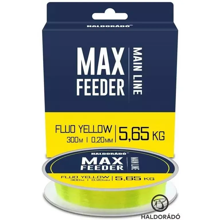 Gecertificeerd HALDORÁDÓ MAX Feeder Fluo Yellow 0,30mm / 300m - 9,85 kg 300