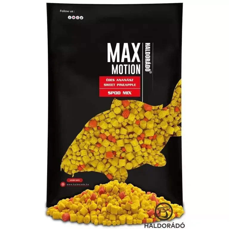 Populair HALDORÁDÓ MAX MOTION Spod Mix - Édes Ananász 750 g - Fishing
